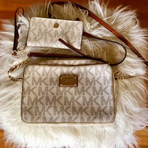Michael Kors crossbody purse and wallet